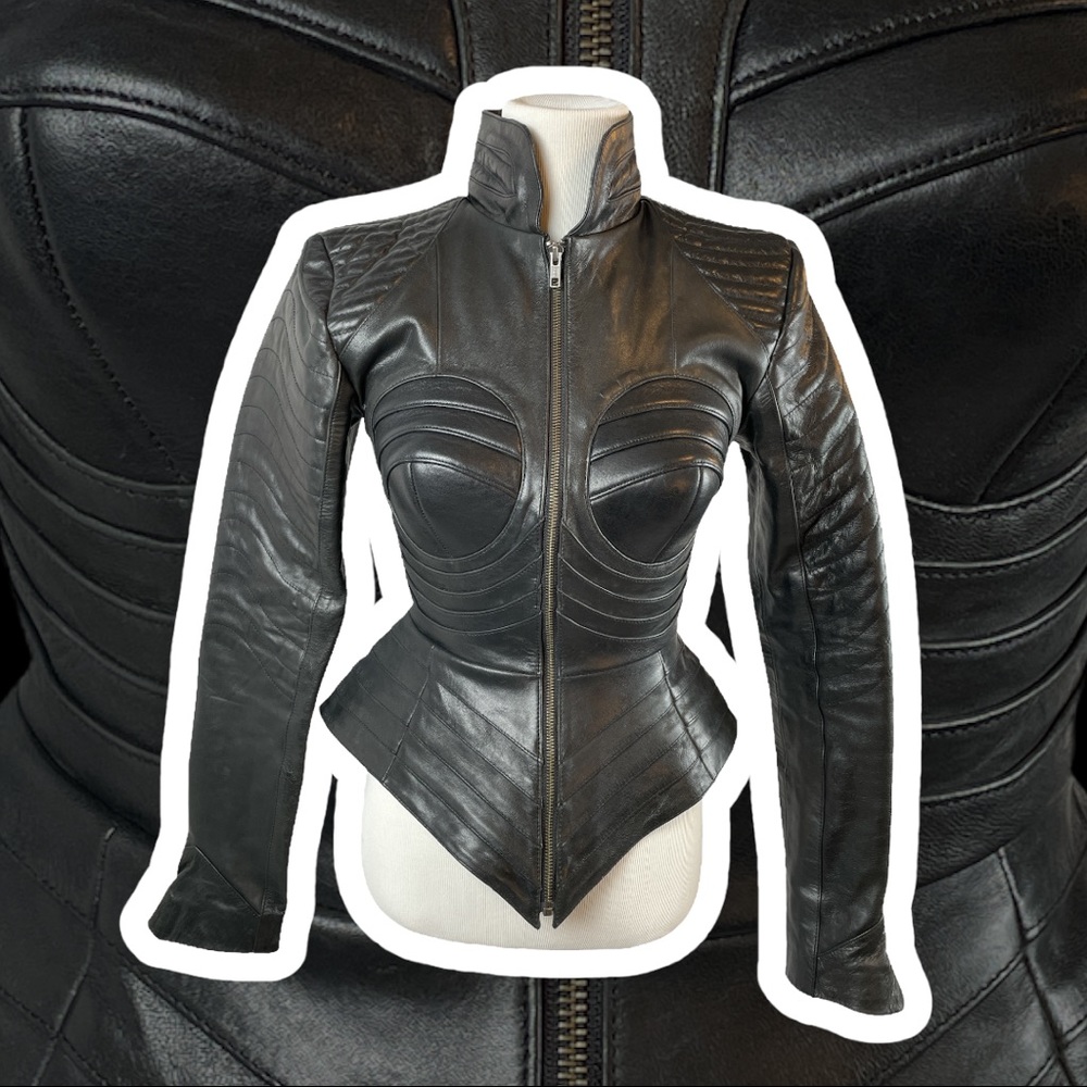 Ritual Atomica Corset Leather Jacket
